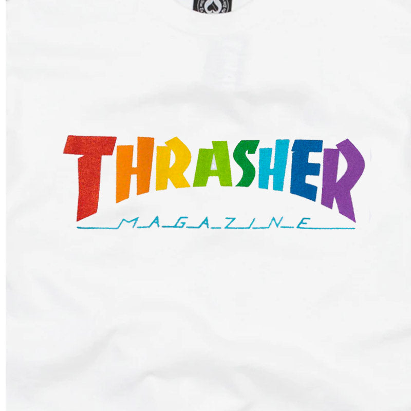 Thrasher Rainbow Mag T-Shirt White