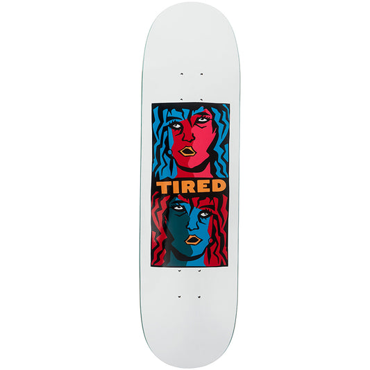 Tired Double Vision Skateboard Deck 8.25