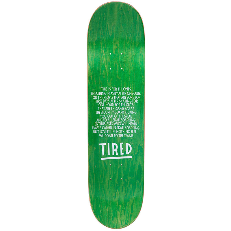 Tired Thumb Down Board Skateboard Deck 8.25