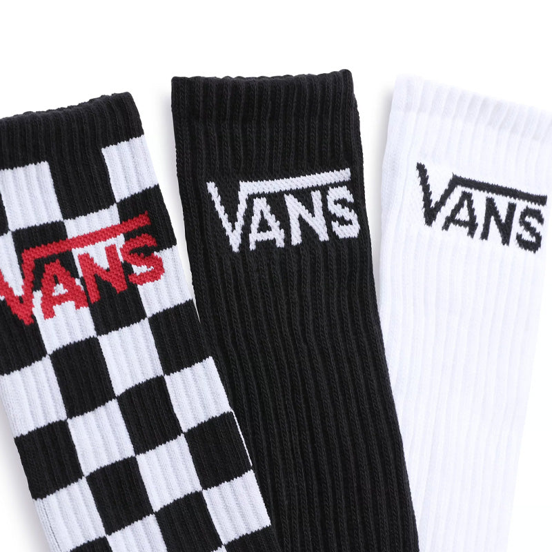Vans Classic Crew Socks Black/Checkerboard
