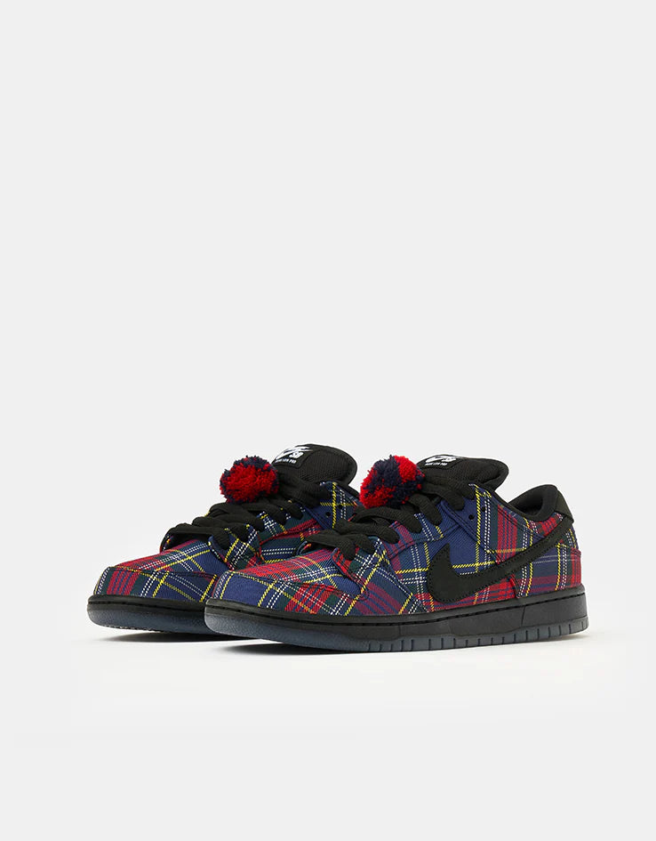 Nike SB x Nardwuar Dunk Low Pro University Red/Black-Yellow Strike-Deep Royal Blue