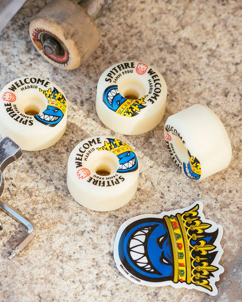 Spitfire x Welcome Skateshop Madrid Formula Four Conical Full 99d 54mm