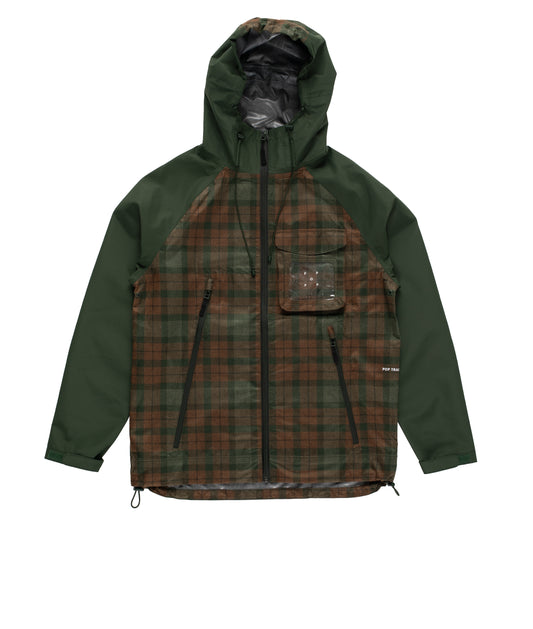 POP Checked Oracle Jacket Duffel Green