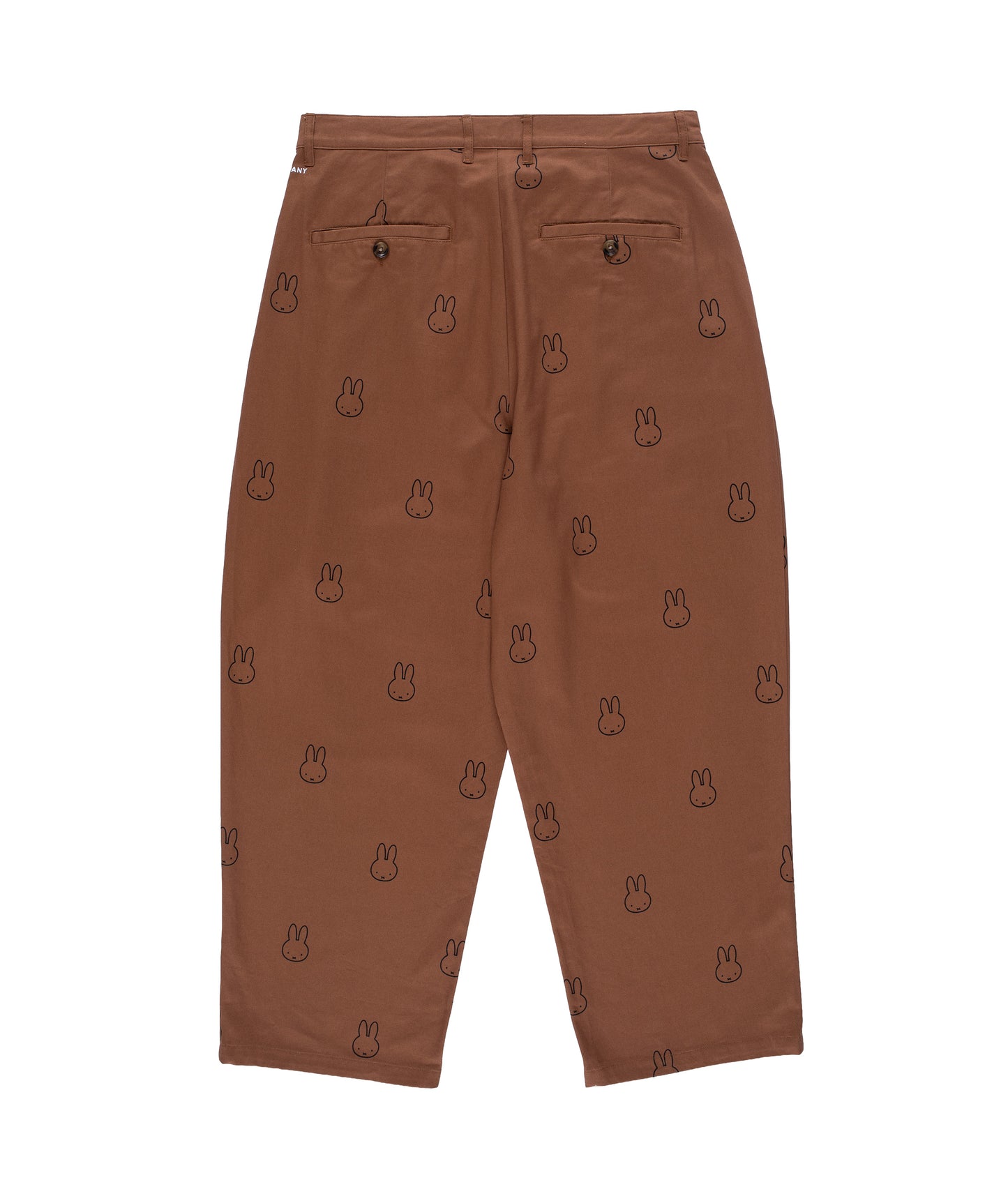 POP x Miffy Pattern Boat Pant Brown