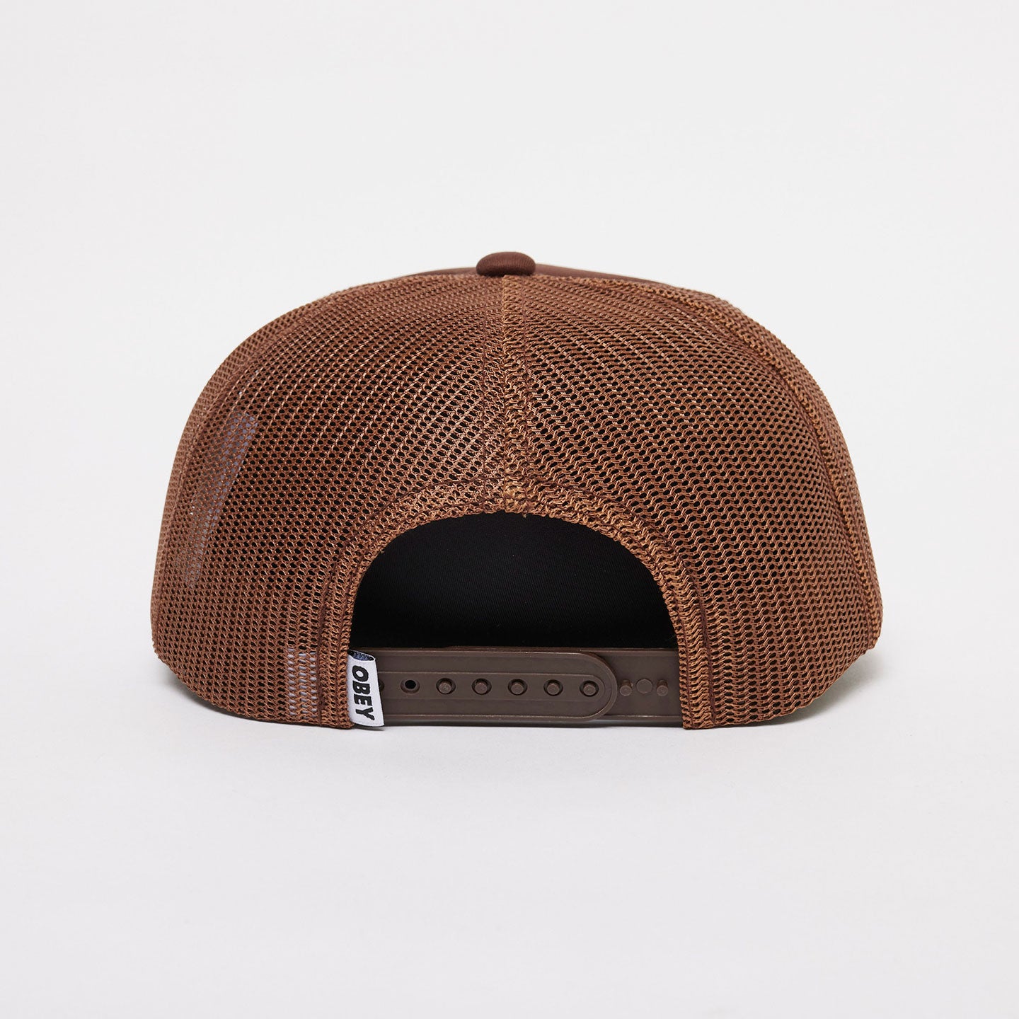 Obey Chisel Trucker Hat Brown