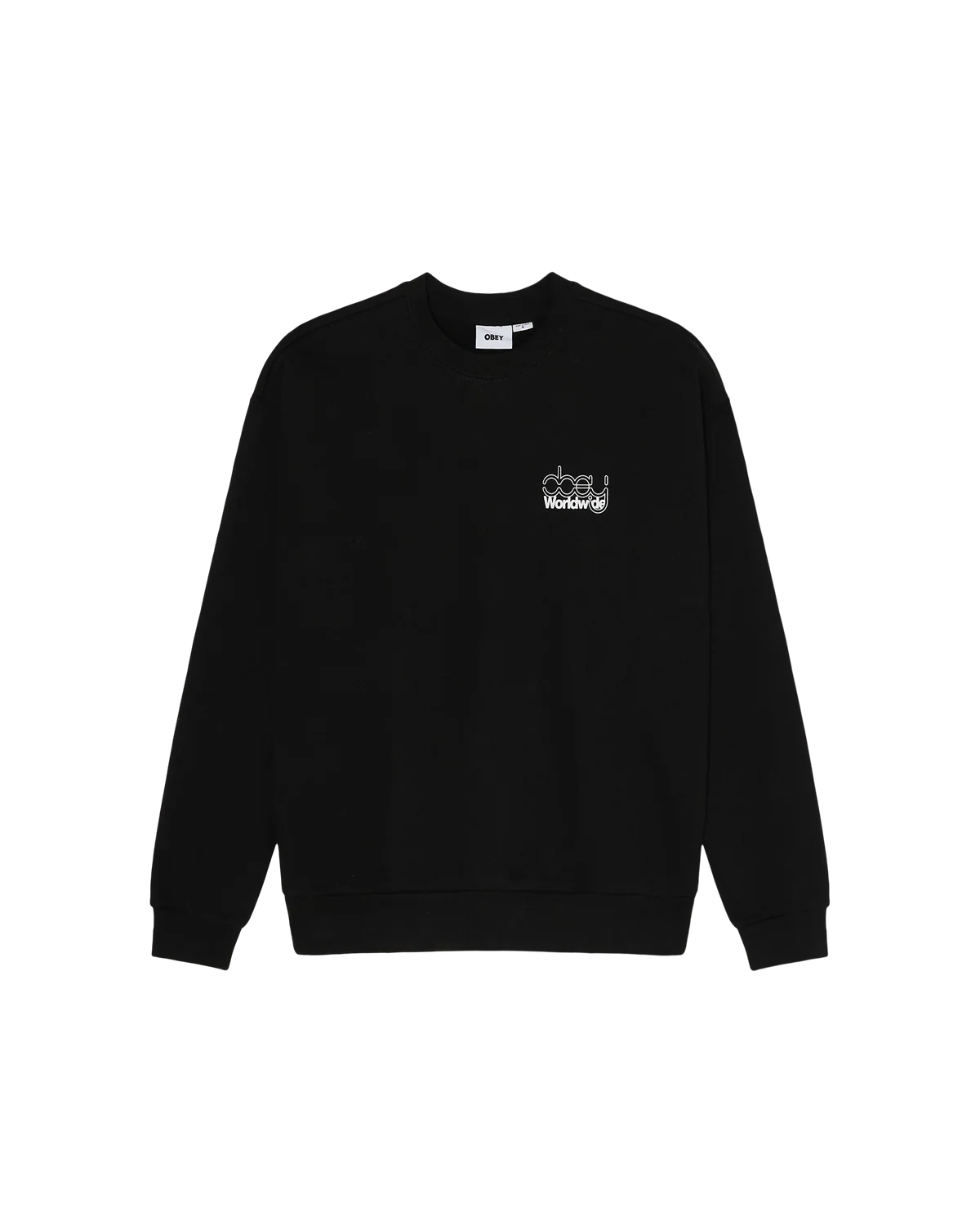 Obey Desire Extra Heavy Crewneck Sweater Black
