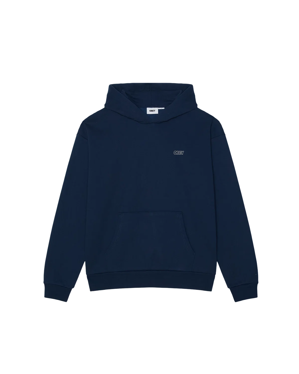 Obey Treble Extra Heavy Hooded Sweater Pageant Blue