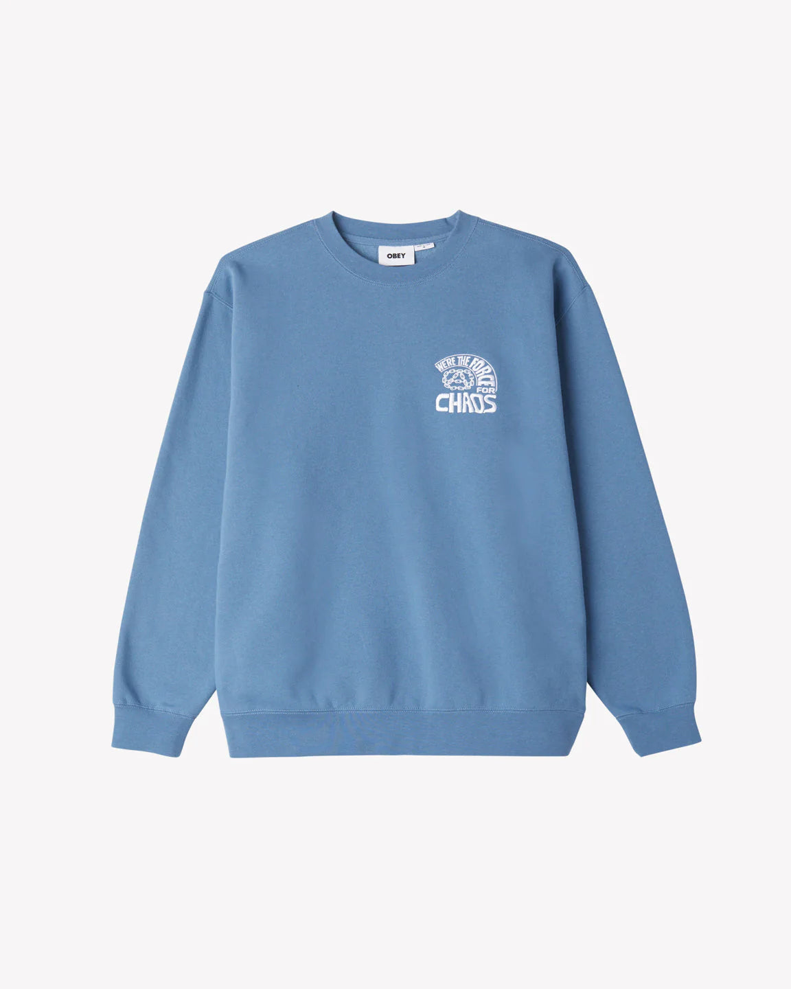 Obey Peace Program Crewneck Sweater Coronet Blue