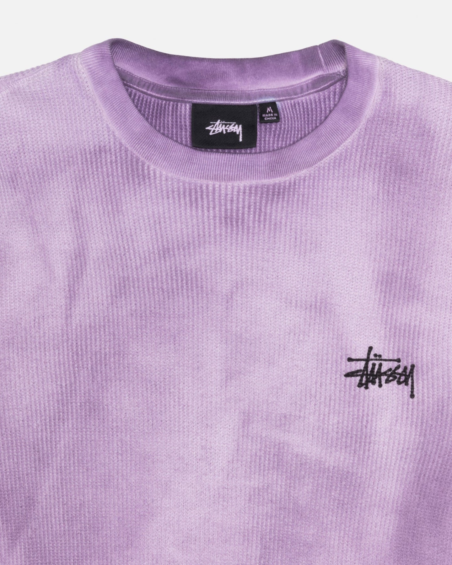 Stüssy Basic Stock Thermal Crewneck Sweater Lavender