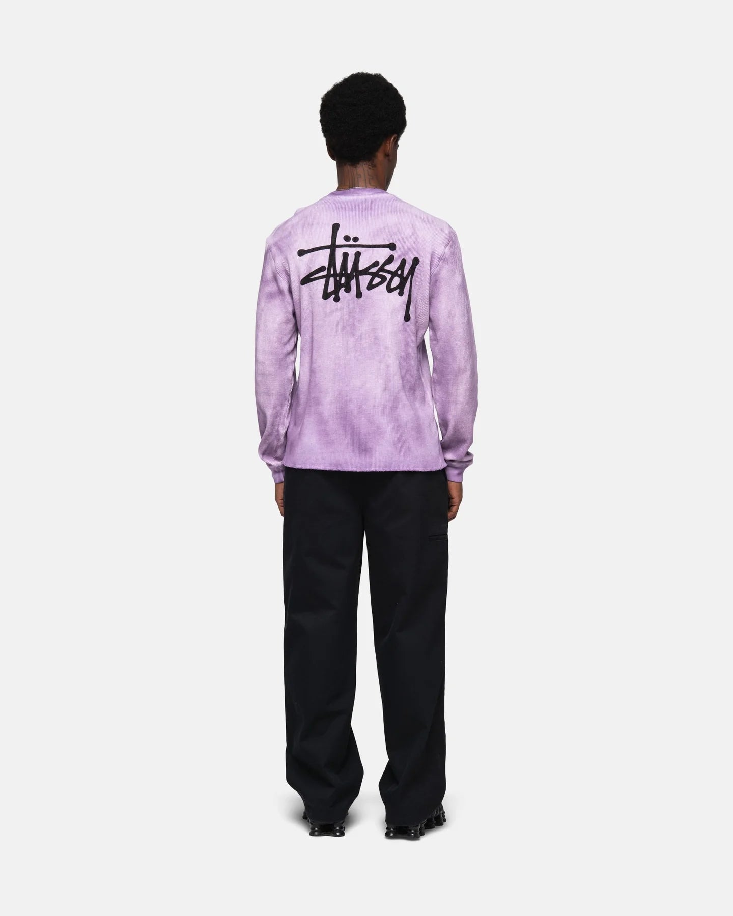 Stüssy Basic Stock Thermal Crewneck Sweater Lavender