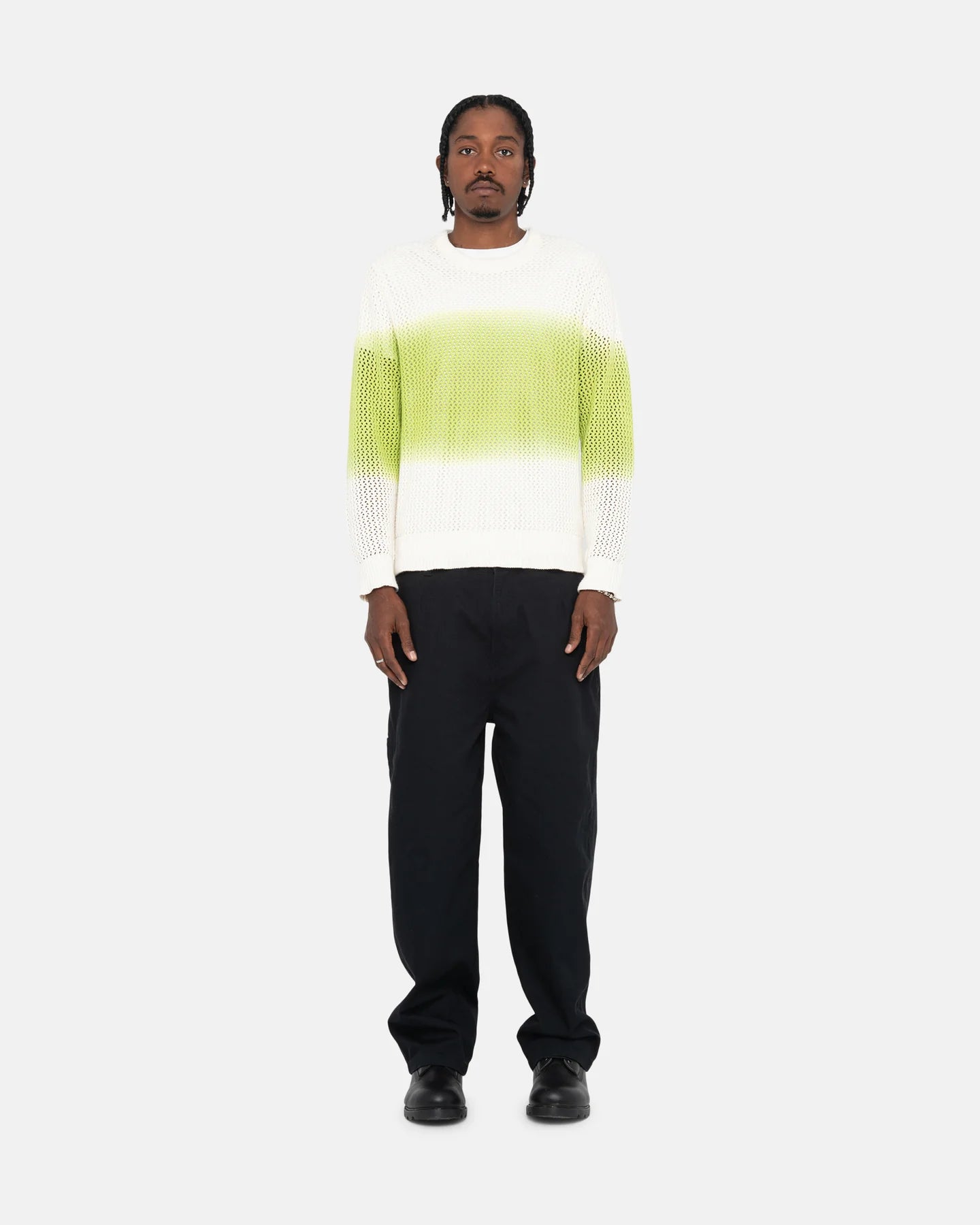 Stüssy Pig. Dyed Loose Gauge Sweater Bright Green