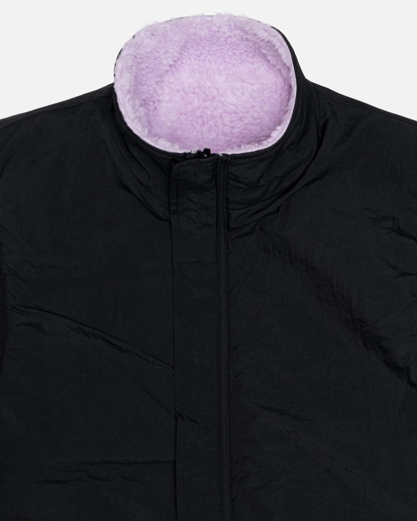 Stüssy Sherpa Reversible Vest Lavender