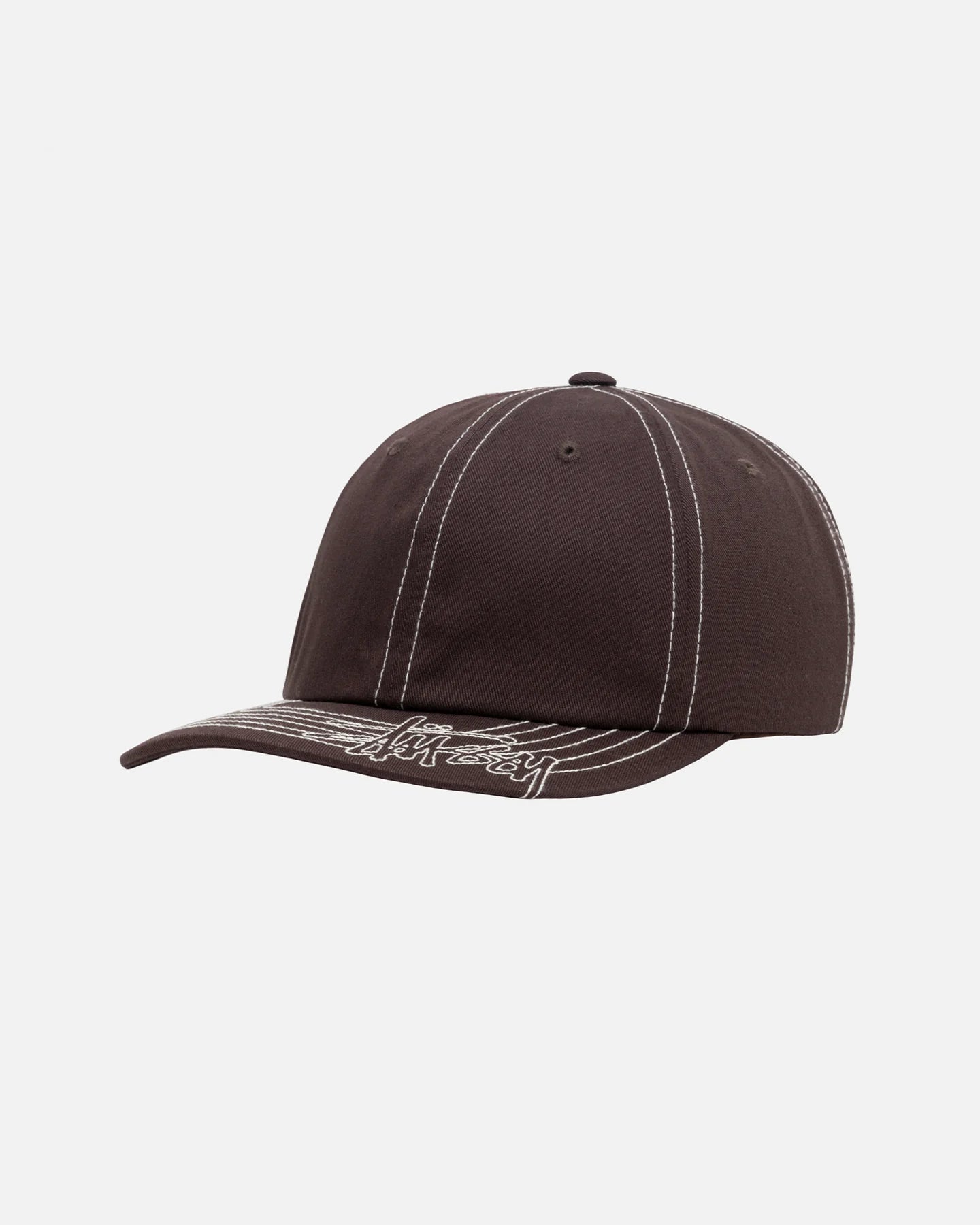 Stüssy Basic Visor Stitch Low Pro Cap Brown