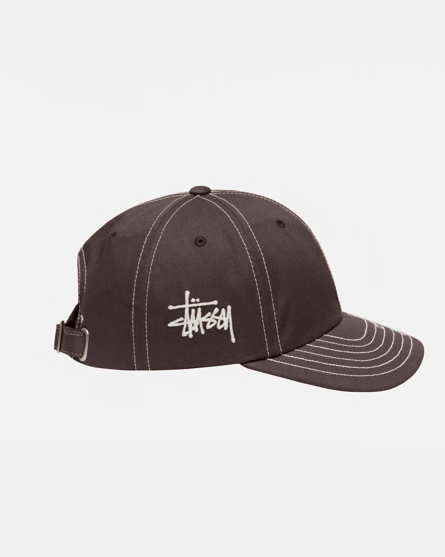 Stüssy Basic Visor Stitch Low Pro Cap Brown