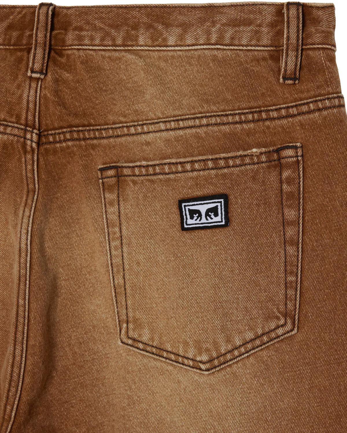 Obey Boxcar Straight Leg Denim Archive Brown