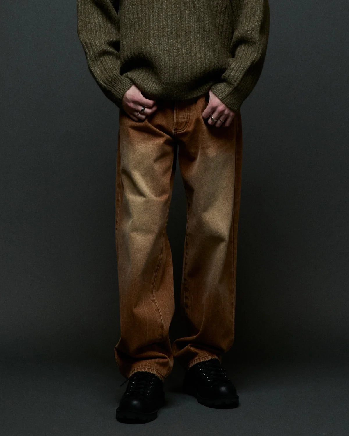 Obey Boxcar Straight Leg Denim Archive Brown