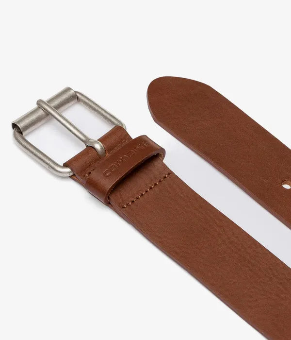 Carhartt WIP Script Belt Cognac/Silver