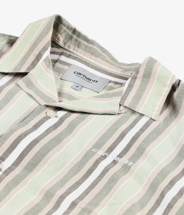 Carhartt WIP Folsey Shirt Folsey Stripe Pale Olive/White