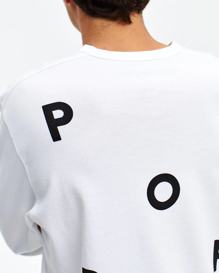 POP Logo Longsleeve T-Shirt White/Black