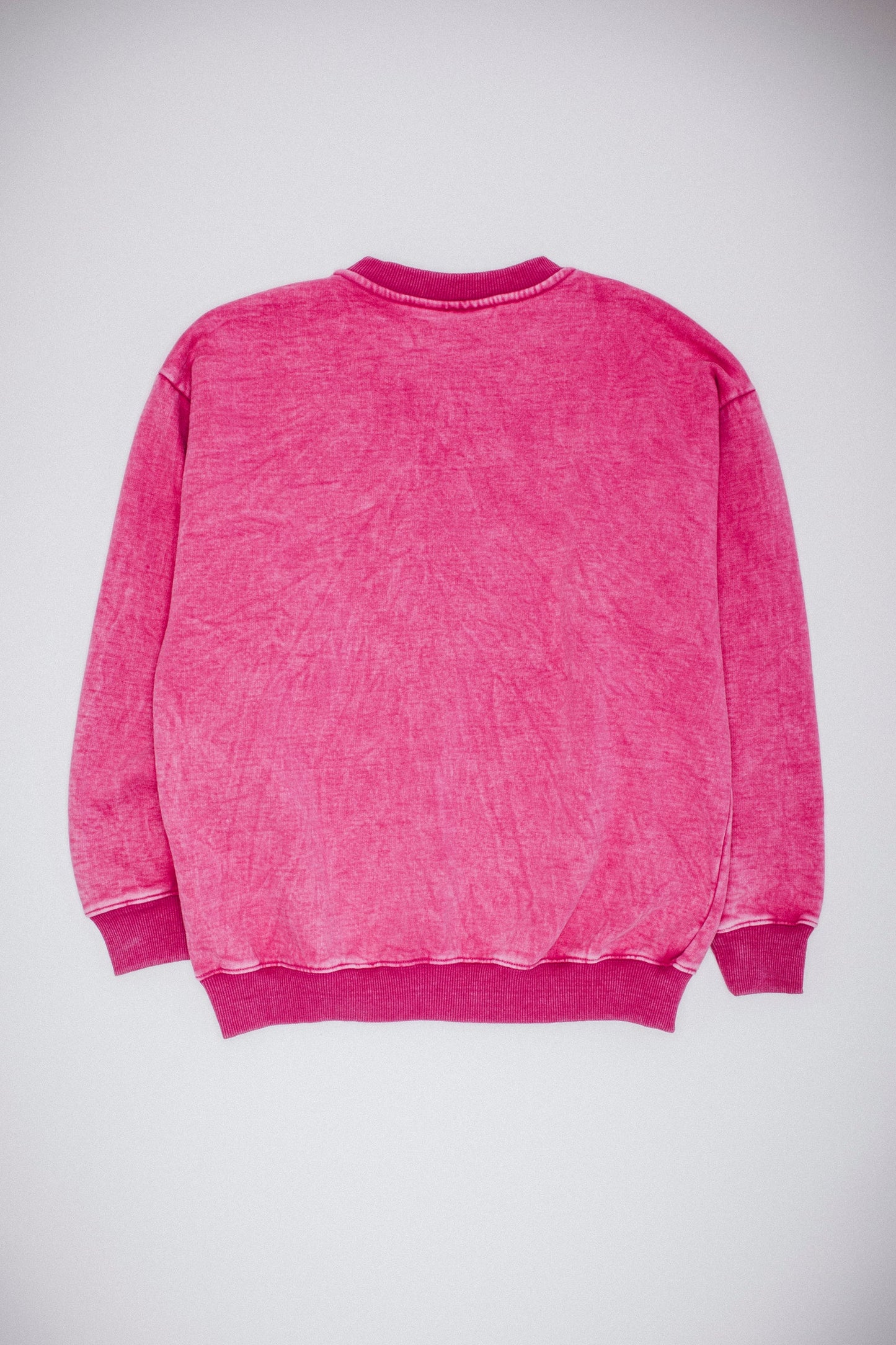 Fucking Awesome Little Stamp Snow Wash Sweater Magenta