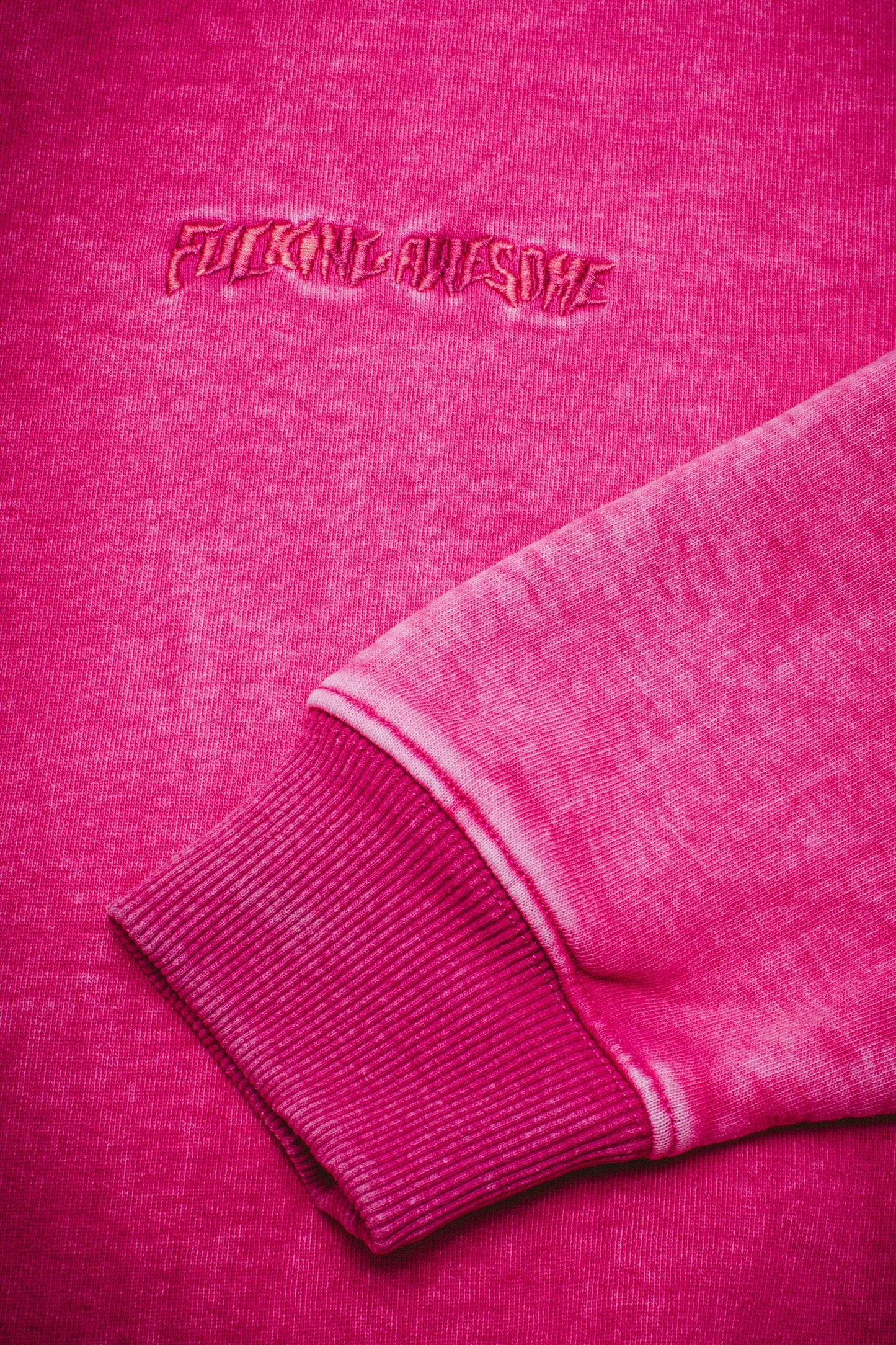 Fucking Awesome Little Stamp Snow Wash Sweater Magenta