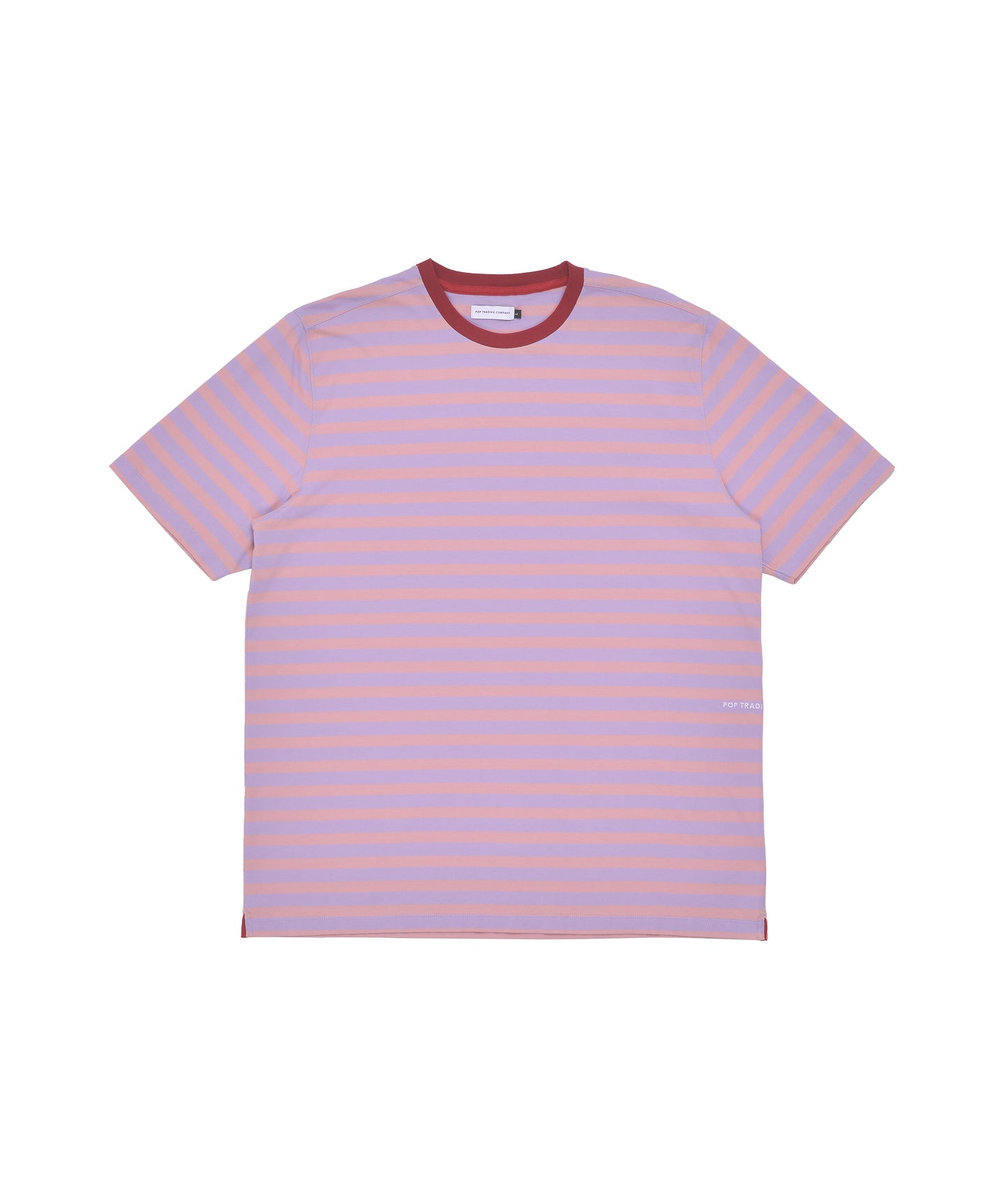 POP Striped Logo T-Shirt Zephyr