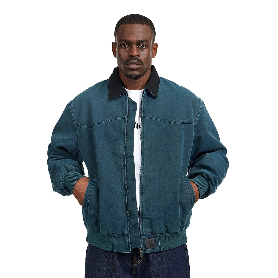 Carhartt WIP OG Santa Fe Jacket Deep Lagoon/Black Stone Canvas