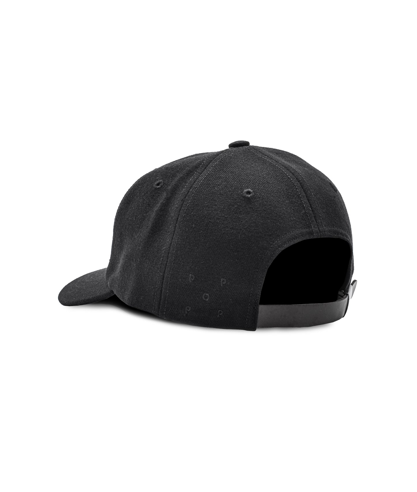 POP Initials Sixpanel Hat Black