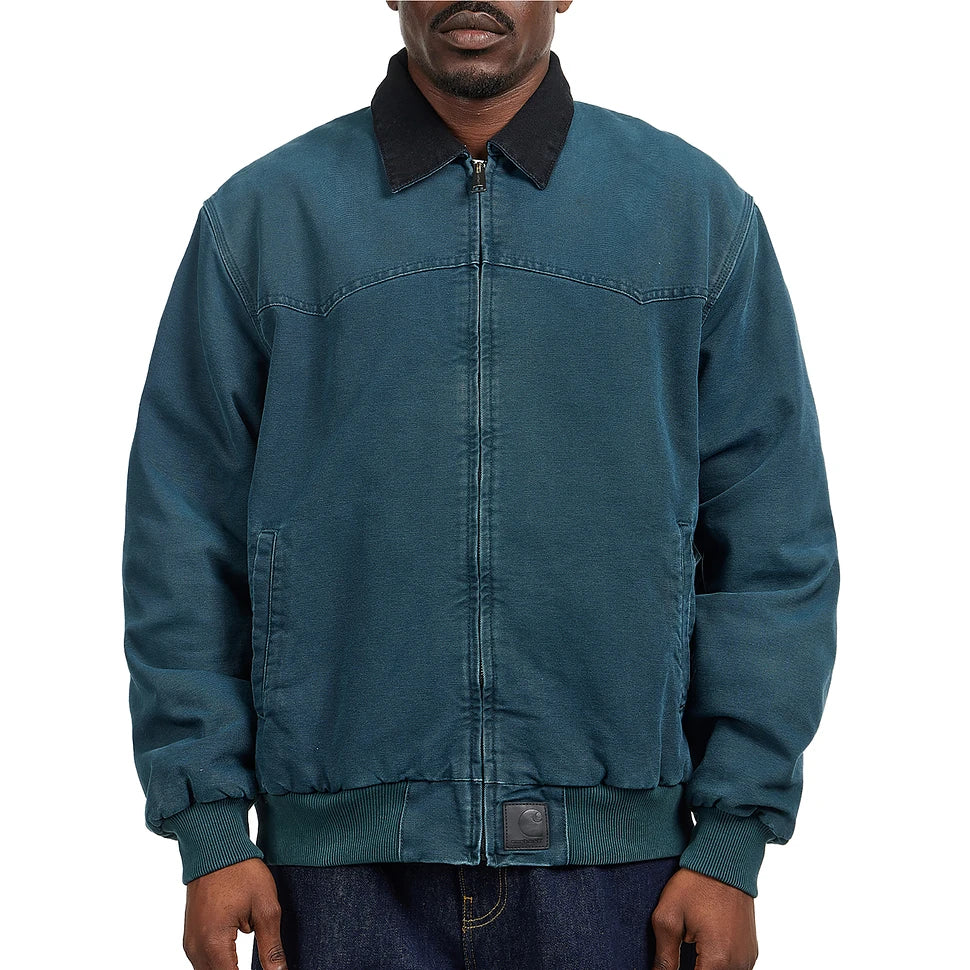 Carhartt WIP OG Santa Fe Jacket Deep Lagoon/Black Stone Canvas