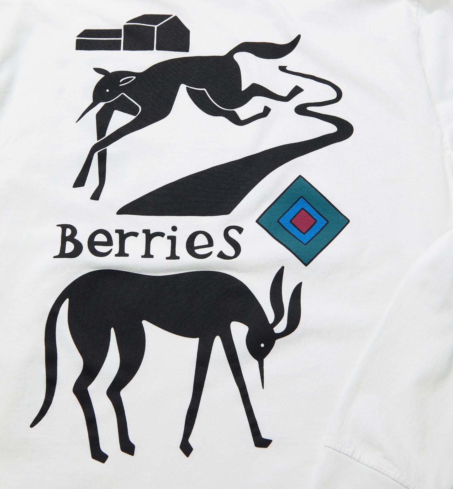 By Parra The Berry Farm Longsleeve T-Shirt White
