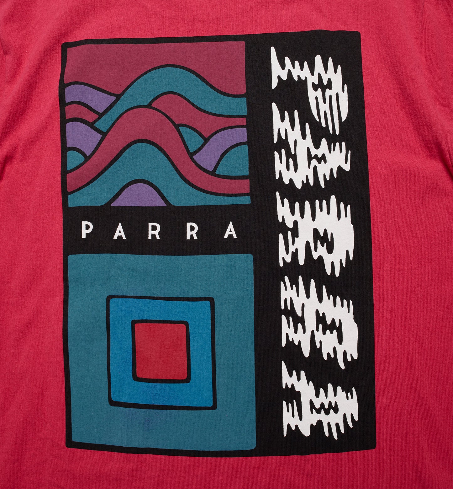 By Parra Wave Block Tremors T-Shirt Purple Pink