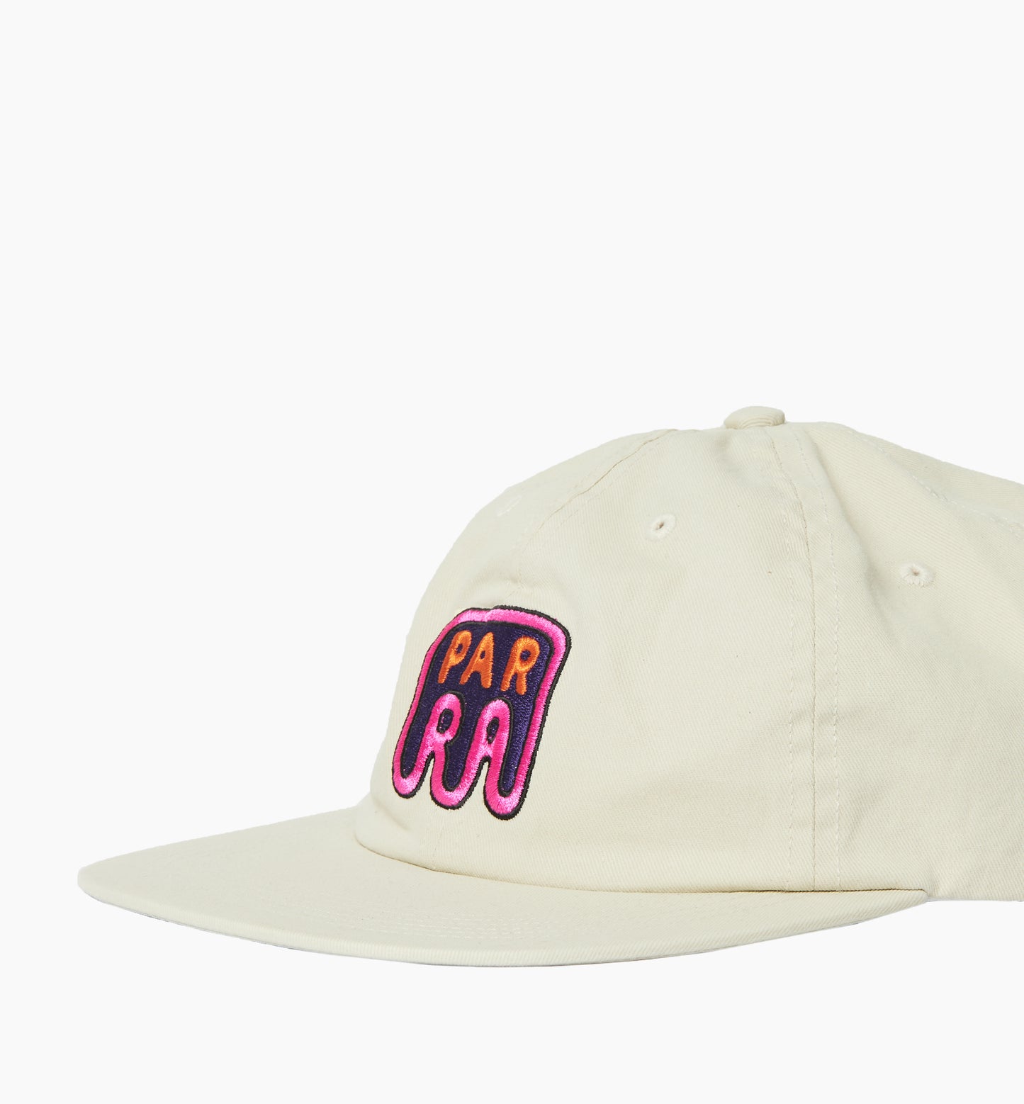 By Parra Fast Food Logo 6 Panel Hat Offwhite