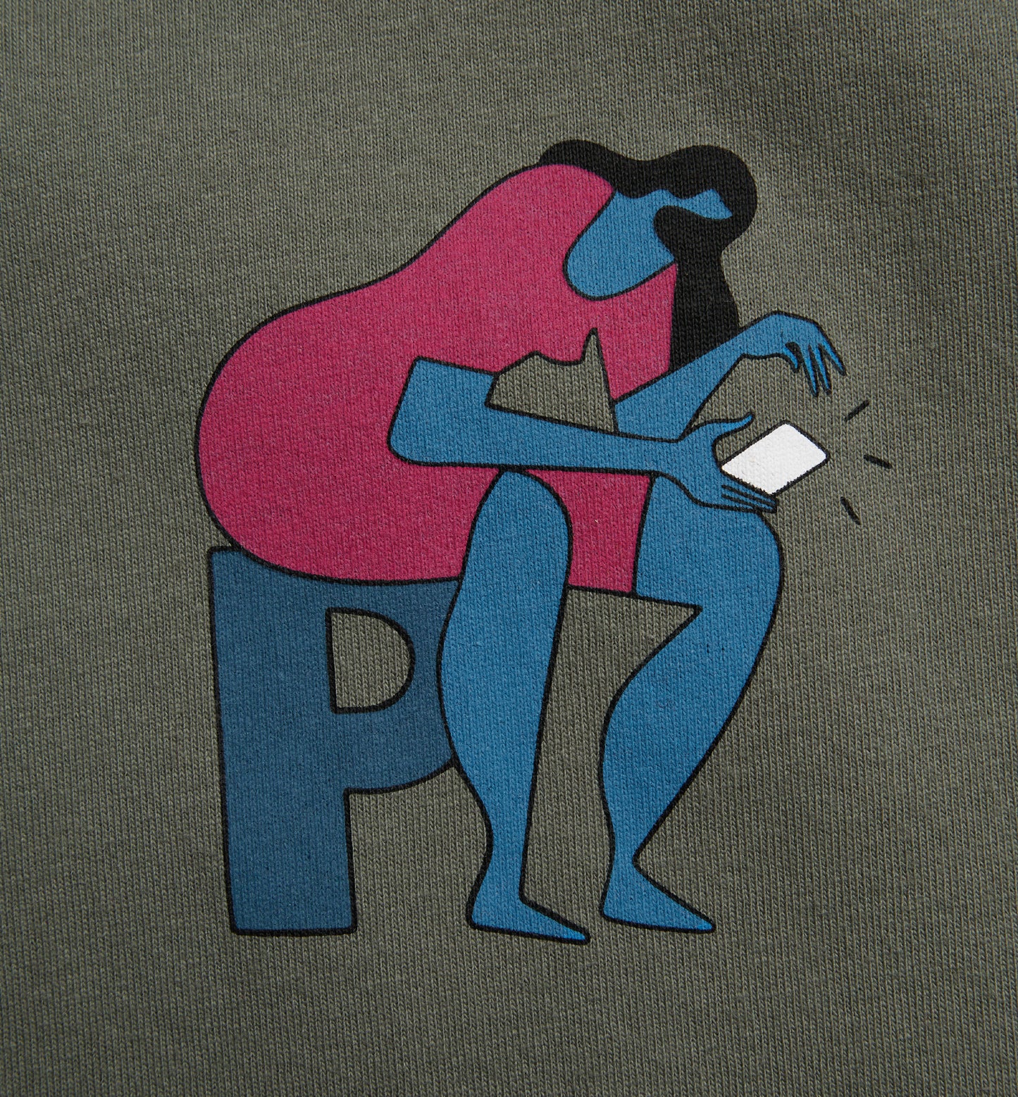 By Parra Insecure Days T-Shirt Greyishgreen