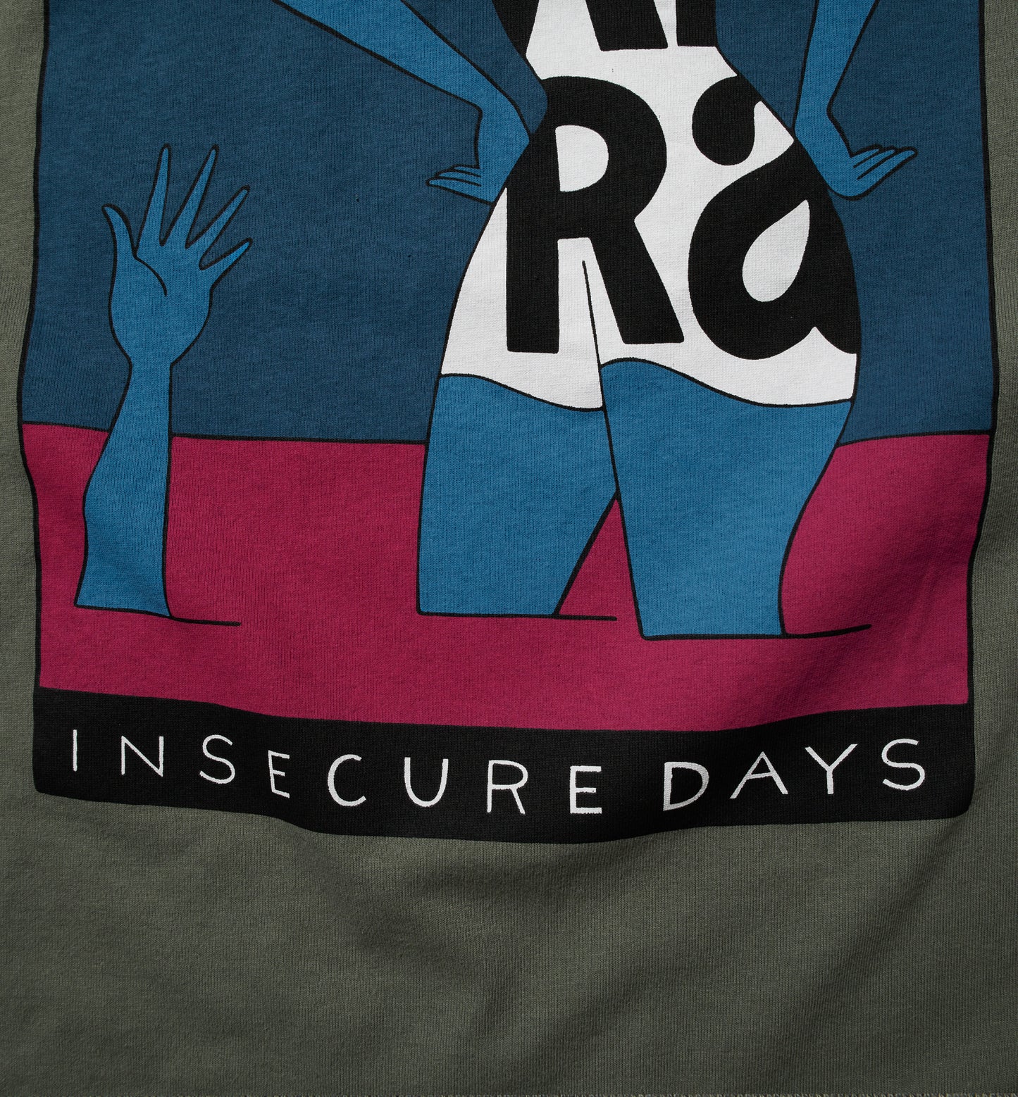 By Parra Insecure Days T-Shirt Greyishgreen