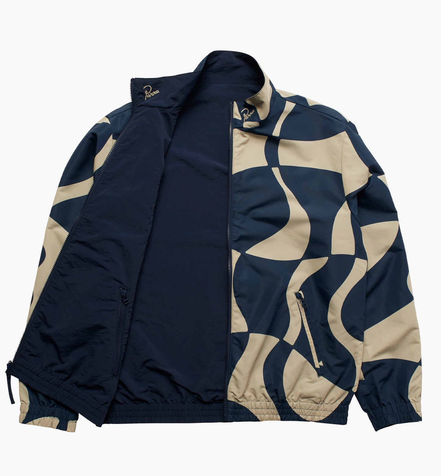 By Parra Zoom Winds Reversible Track Jacket Navyblue
