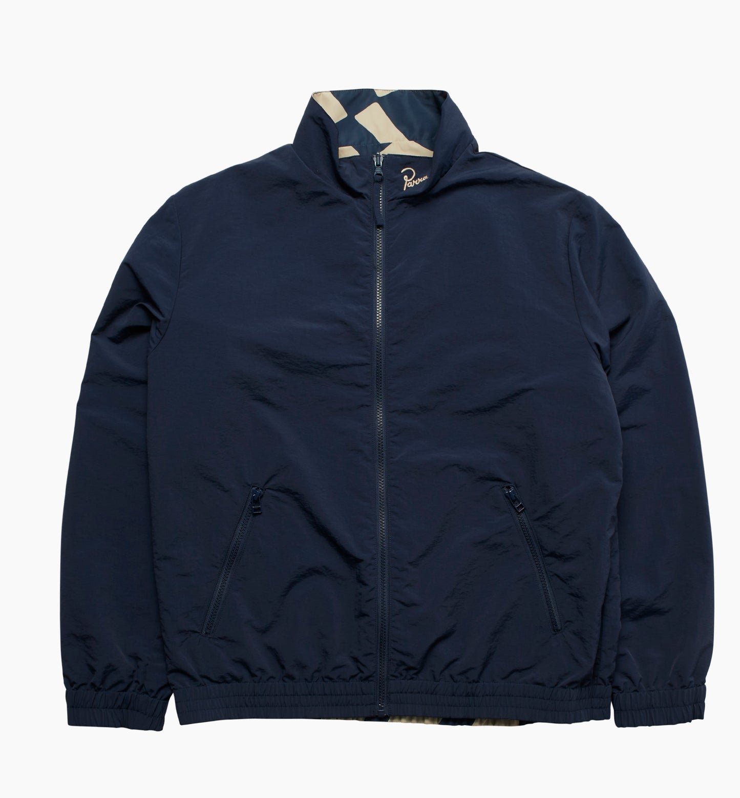 By Parra Zoom Winds Reversible Track Jacket Navyblue