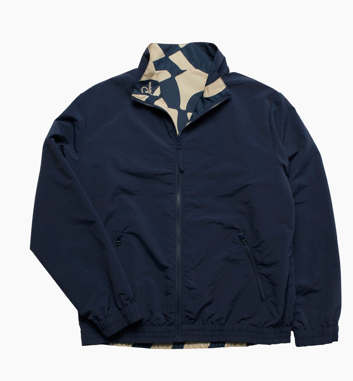 By Parra Zoom Winds Reversible Track Jacket Navyblue