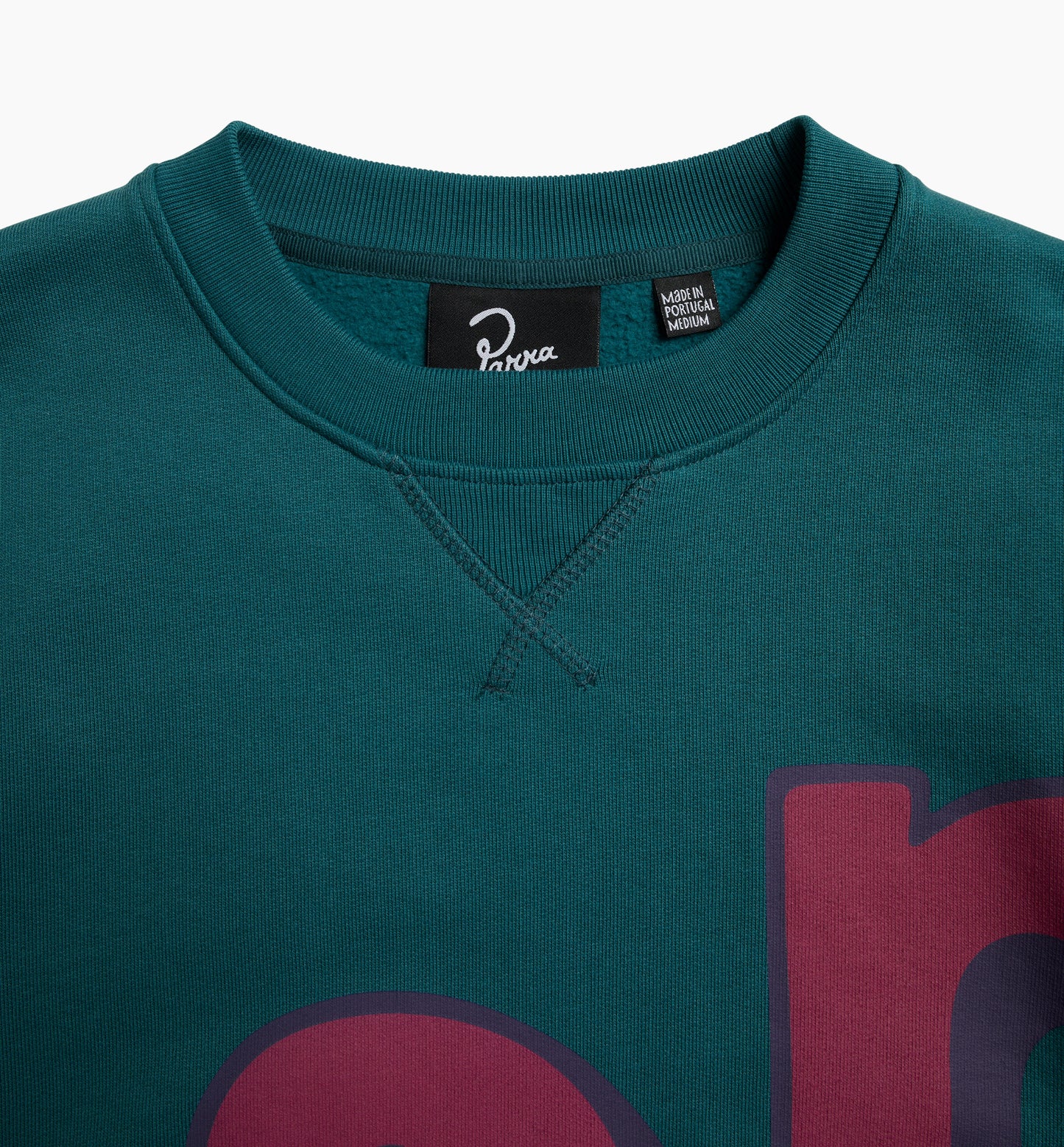 By Parra Loudness Crewneck Sweater Coralblue