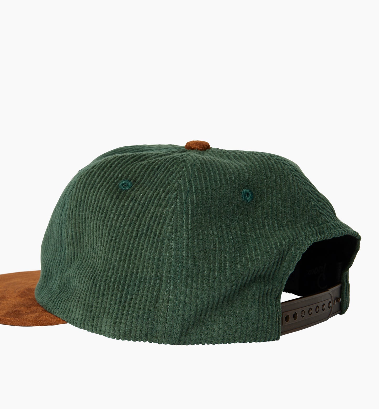 By Parra Painters Script Corduroy 6 Panel Hat Pinegreen