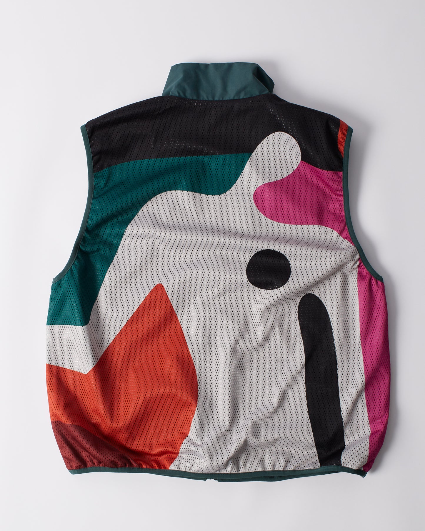By Parra Ghost Cave Reversible Vest Green