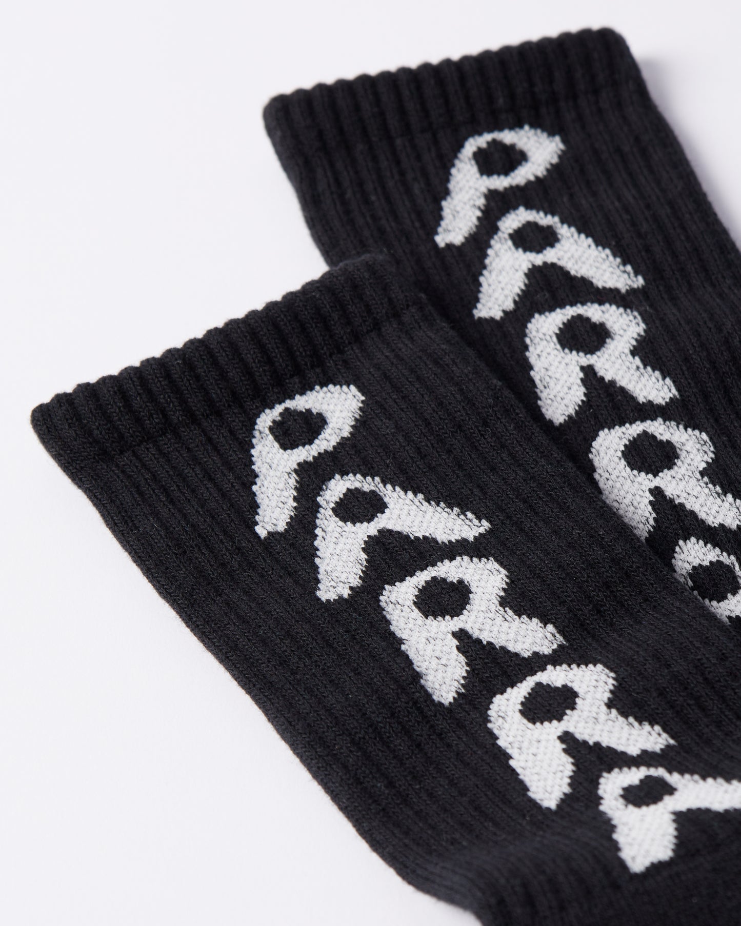 By Parra Hole Logo Crew Socks Black