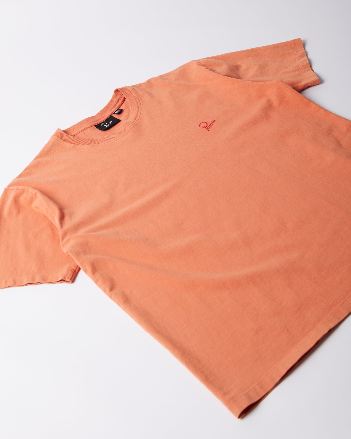 By Parra Script Logo T-Shirt Washed Tangerine