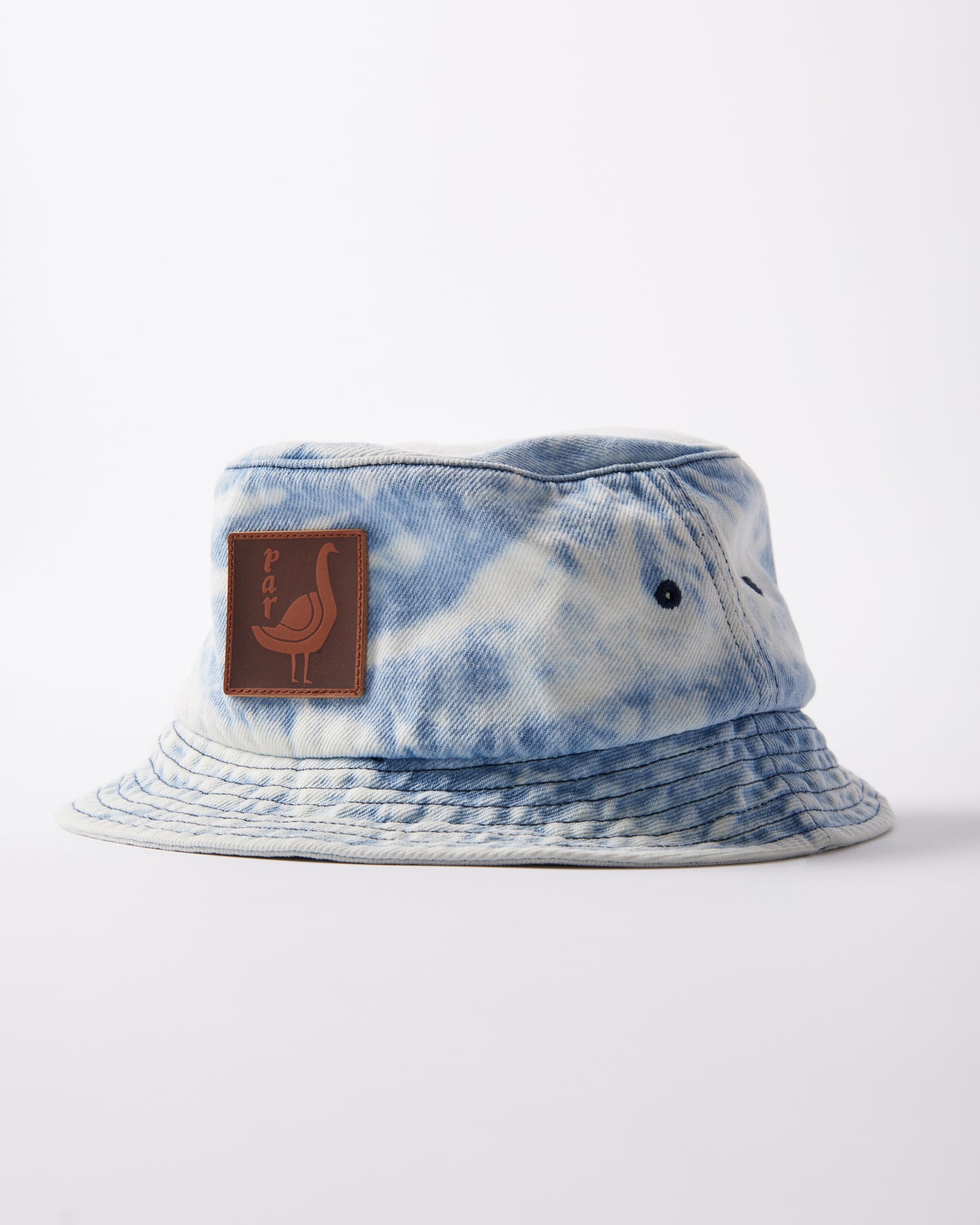 By Parra The Great Goose Bucket Hat Washed Light Blue