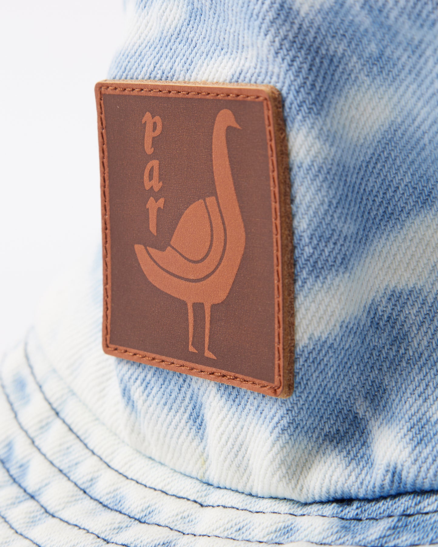 By Parra The Great Goose Bucket Hat Washed Light Blue