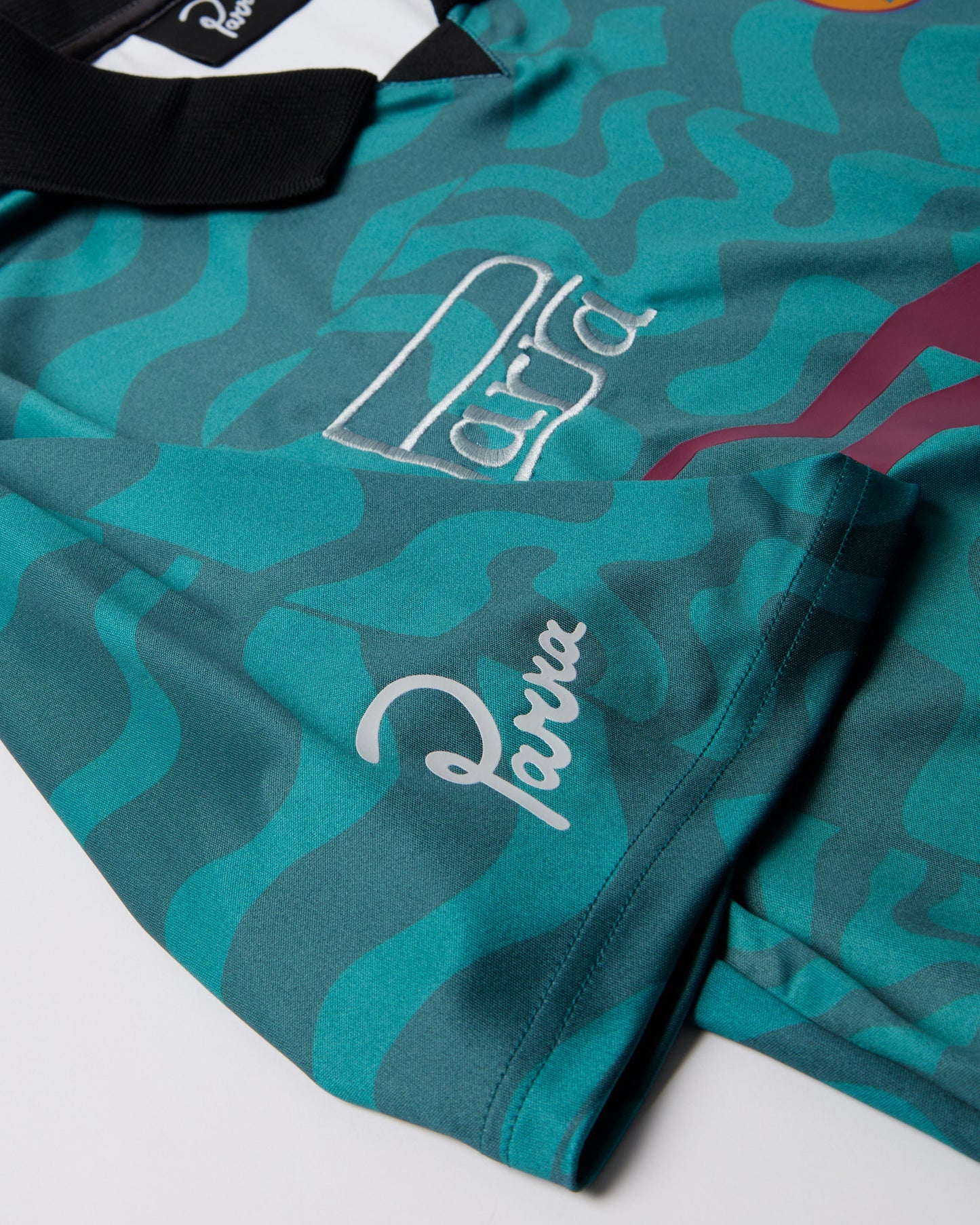 By Parra Sports Flage Polo Shirt Deep Sea Green