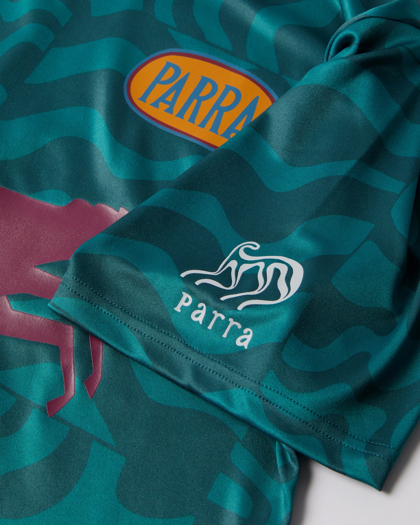 By Parra Sports Flage Polo Shirt Deep Sea Green