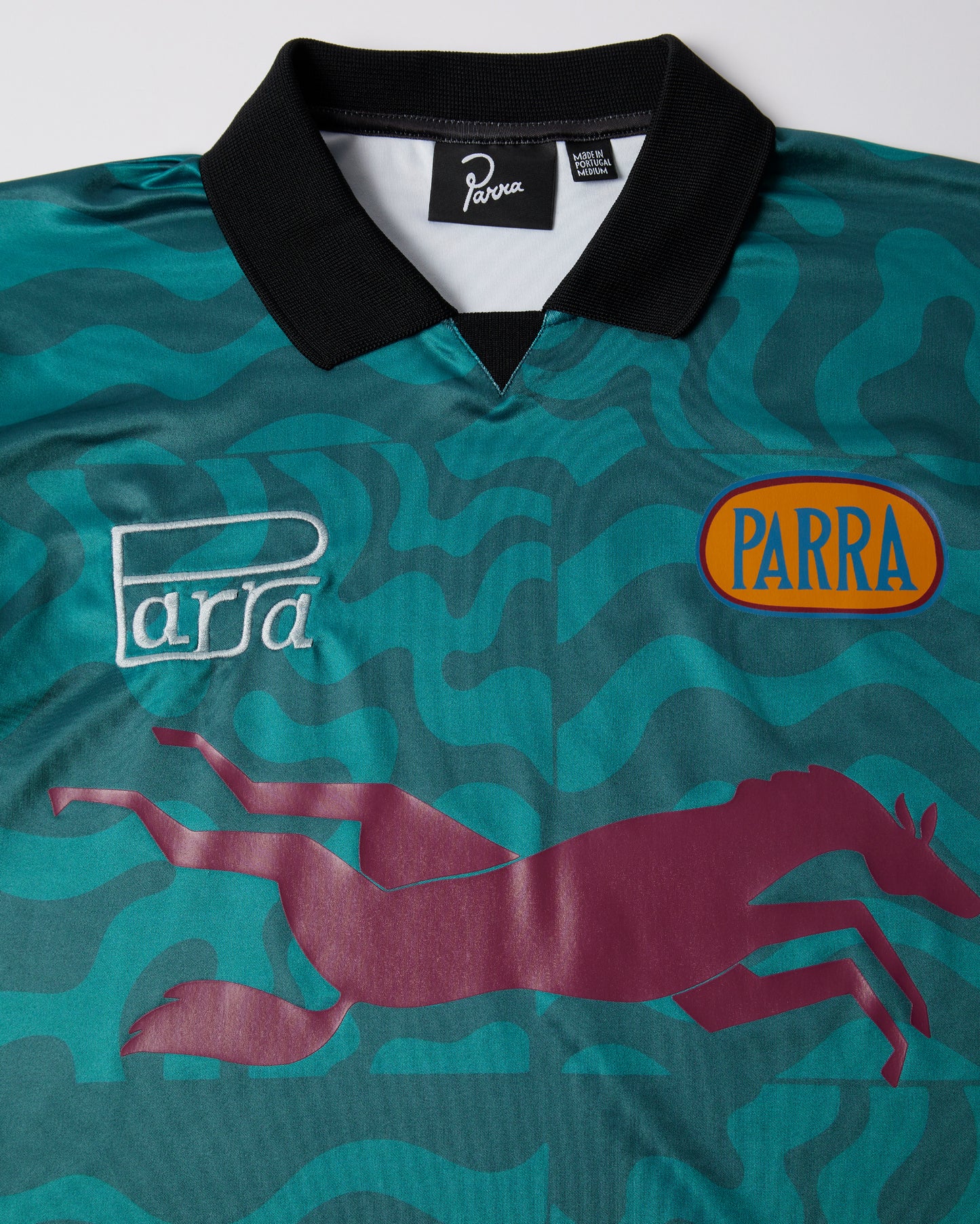 By Parra Sports Flage Polo Shirt Deep Sea Green