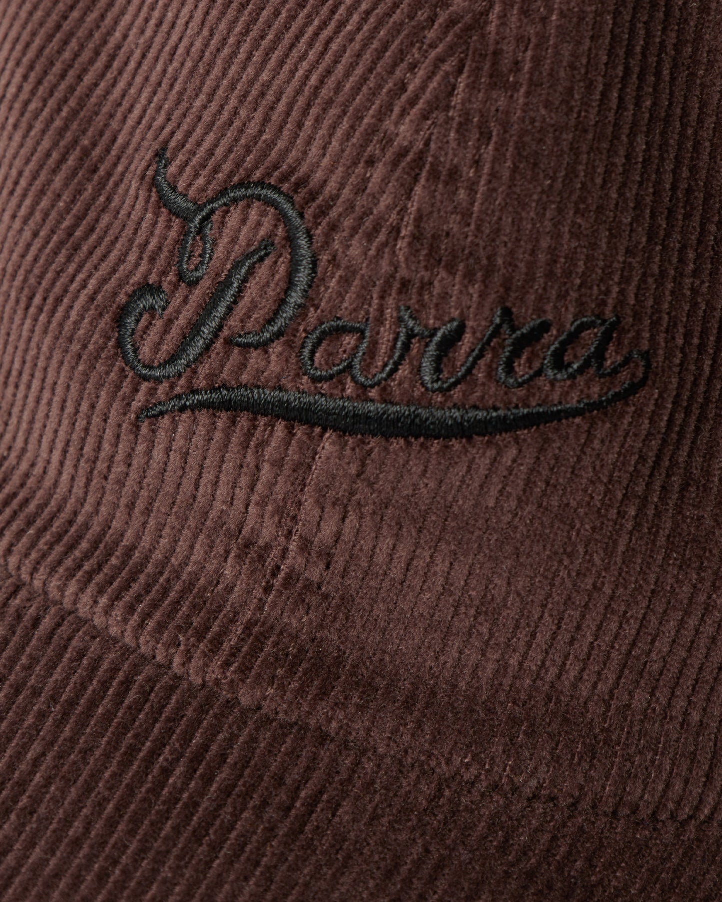 By Parra Fancy Logo 6 Panel Hat Dark Mahogany