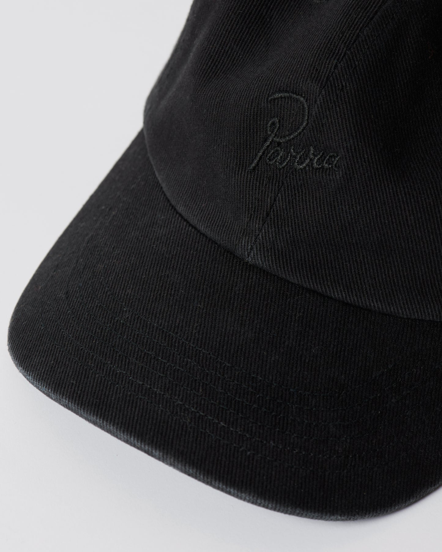 By Parra Signature 6 Panel Hat Black