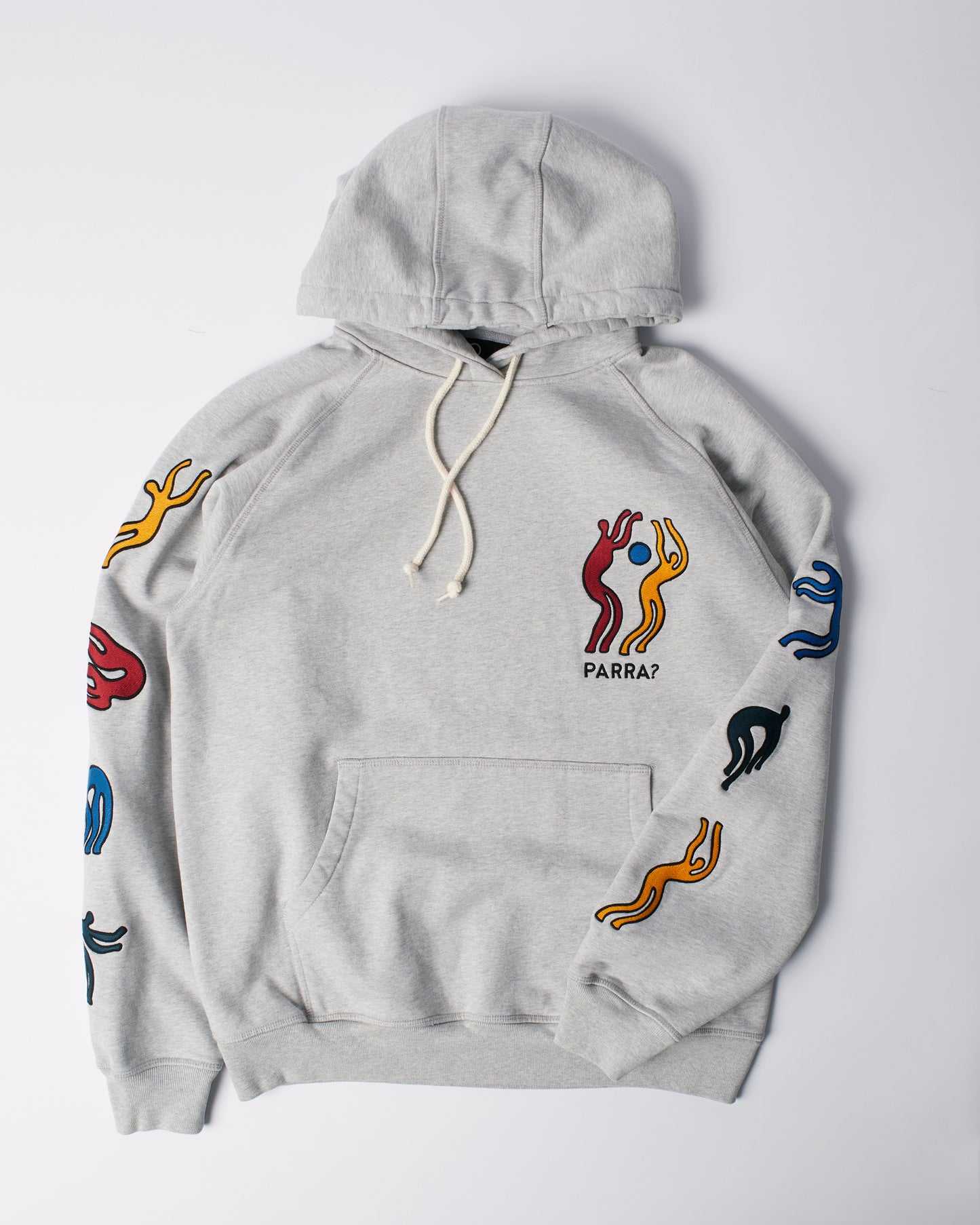 By Parra La Chambre Nuit Hooded Sweater Heather Grey